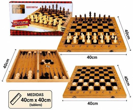 AJEDREZ DE MADERA MEDIANO