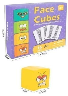 CUBO DE CARITAS MORADO
