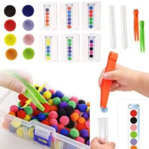 KIT DE CUENTAS CON POMPONES