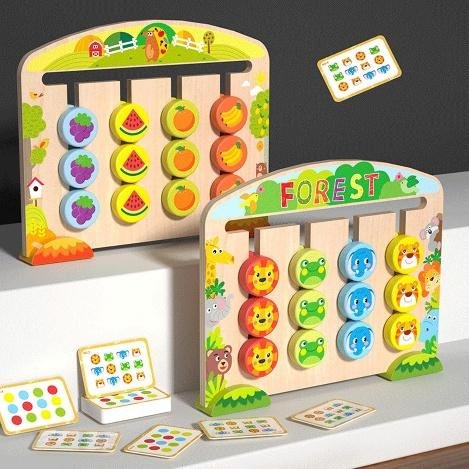 4 EN LINEA DE ANIMALES Y FRUTAS