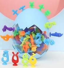 HUEVO CON LETRAS Y NUMEROS DE JEBE